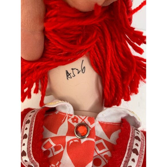 VTG Paradise Galleries 19" Porcelain Raggedy Ann & Andy Dolls Love-Themed - Picture 5 of 8